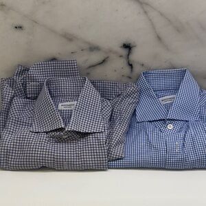2 Mazzarelli  shirts. Sz 33 15 1/2
